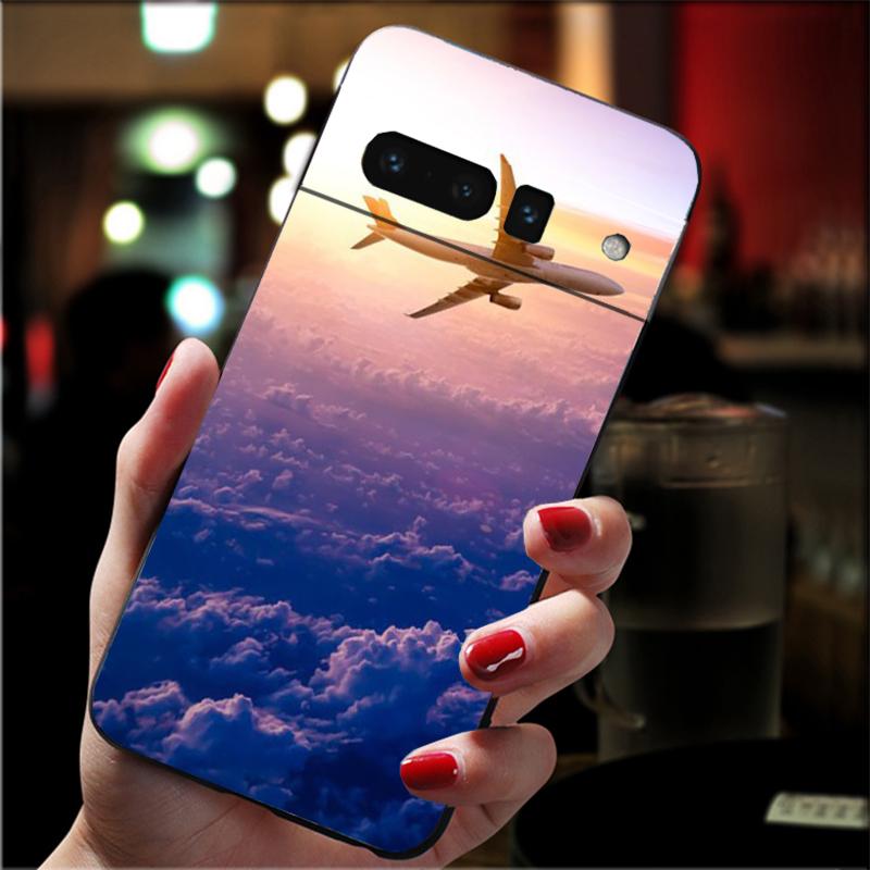 Aircraft Airplane fly travel cloud Plane Phone Case For Google Pixel 10 Pro 9 Pro XL 9A 8 7 6 Pro Pixel 8A 7A 6A Pixel 8 7 6 5
