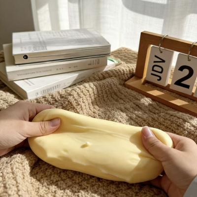 Yousheng Yellow Cheese Squeeze Toy Milk Flavor Gel Filled Stress Relief Cheese Block Fidget Toy Relaxation Stress Ball Simulated Cheese Cube Sensory