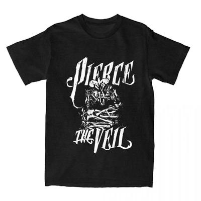 Rocková kapela Pierce The Veil Trička Hip Hop Volný čas Zábavné Streetwear Bavlna Krátký rukáv Vintage Harajuku Muži Ženy Unisex topy