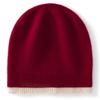 New cashmere hat autumn and winter women's warm knitted hat trendy color matching fashion wool hat cold hat