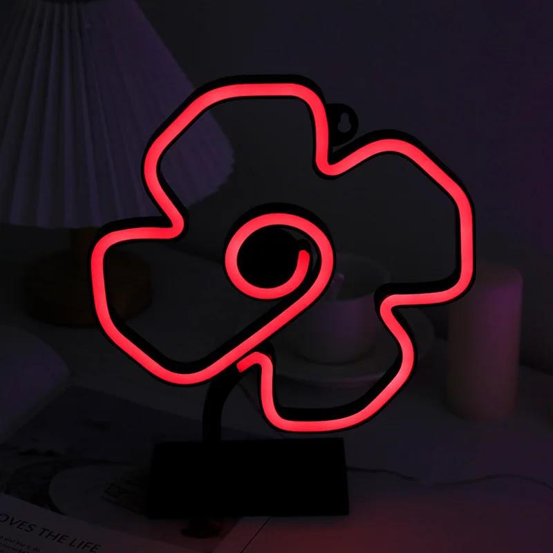 Neon Led Lights Sign Cherry Banana Neon Light Love Cloud Rose Neon Signs for Room Home Decor Xmas Birthday Gift