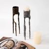 Metall Lysestake Sinklegering Lysestake Lysestake Trekantet Lysestakeholder BryllupsMidtstykker Hjemmeinnredning