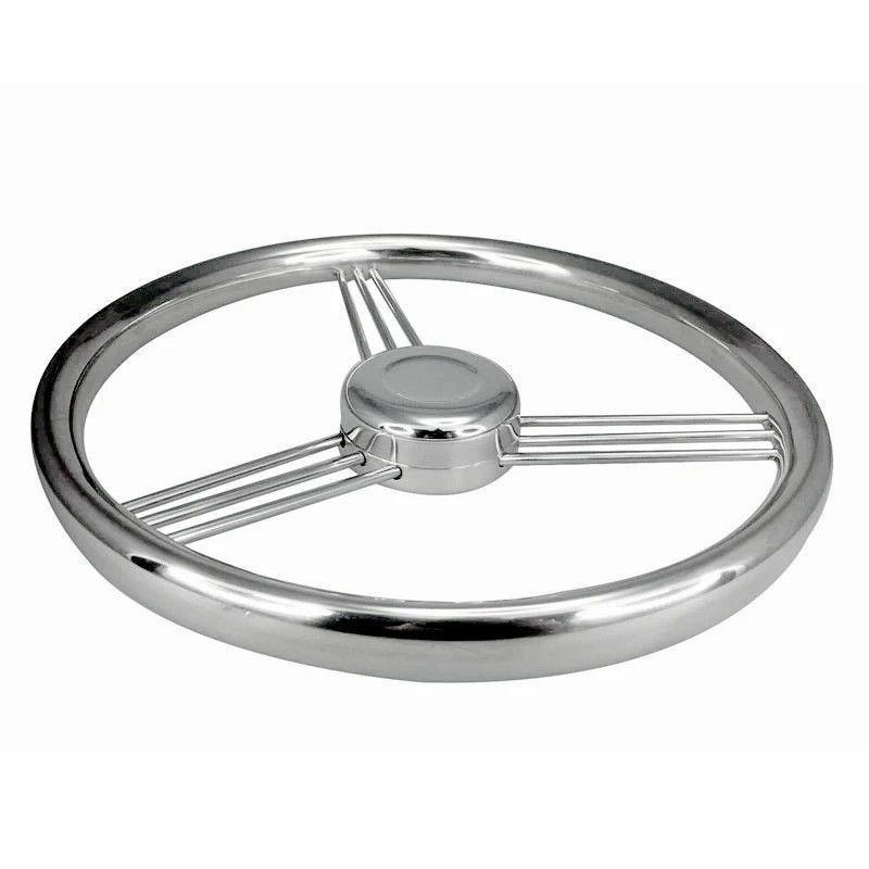 Stainless Steel Marine Steering Wheel, Universal for Yacht Speedboat Hydraulic & Mechanical Helm System, Boat Hardware Accessori