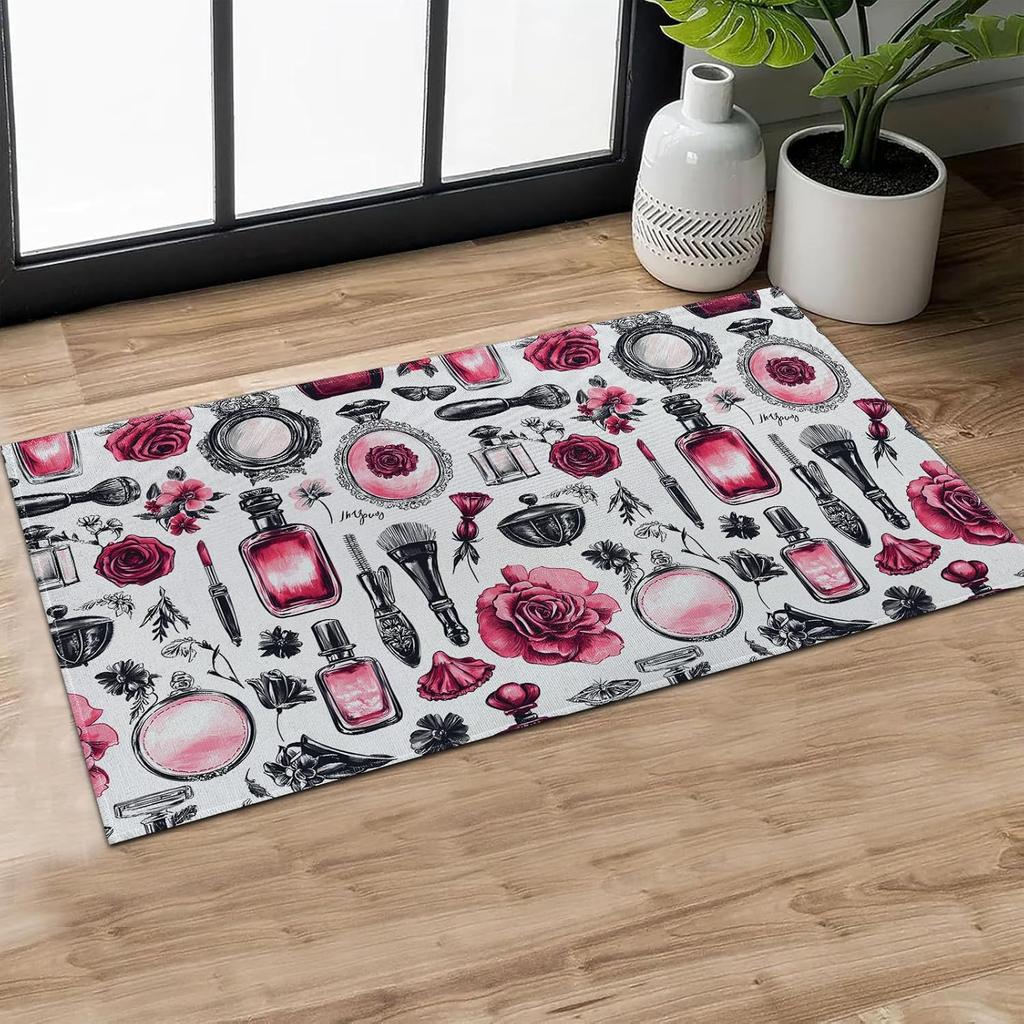 Cool Black Lab Indoor Door Mat,Labrador Dog Portrait Doormat,Non-Slip Rubber Backing Floor Mat,Entry Rug,for Living Room,Office