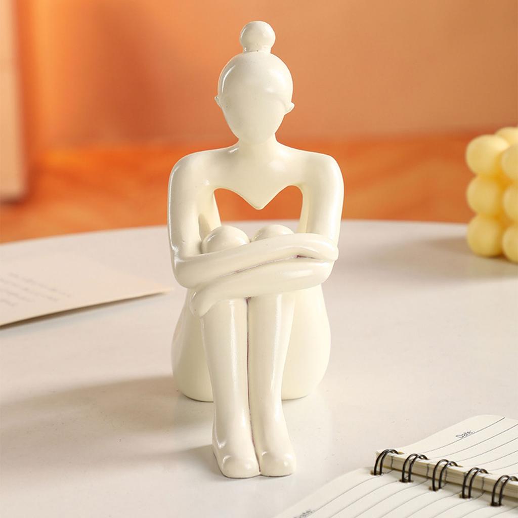 Contemporary Abstract Statue Decorative Resin Art Sculpture For Office Desk Bookshelfs And Modern Interior Designs Accent