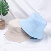 Children Girls Cotton Casual Fisherman Cap Candy Color Sun Caps Bucket Hat