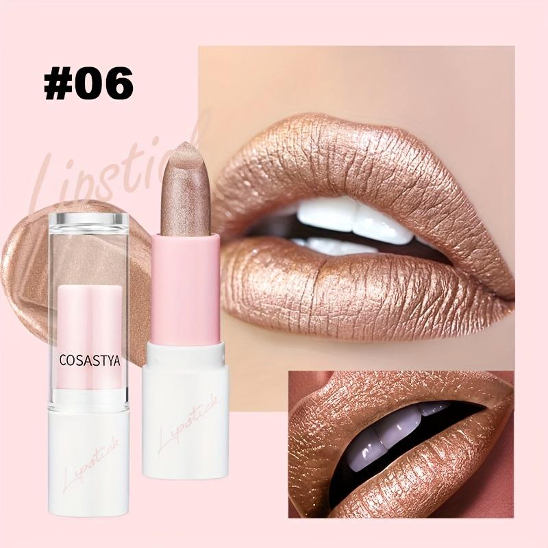 Shiny Lipstick By Gel Lipstick with Luminous Finish, Suitable for All Skin Types, Available in Berry, Brown, Pink, and Purple Hues