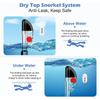Snorkel Mask Foldable Diving Mask Set with Dry Top System and Camera Mount, Anti-Fog Professional Snorkeling Gear