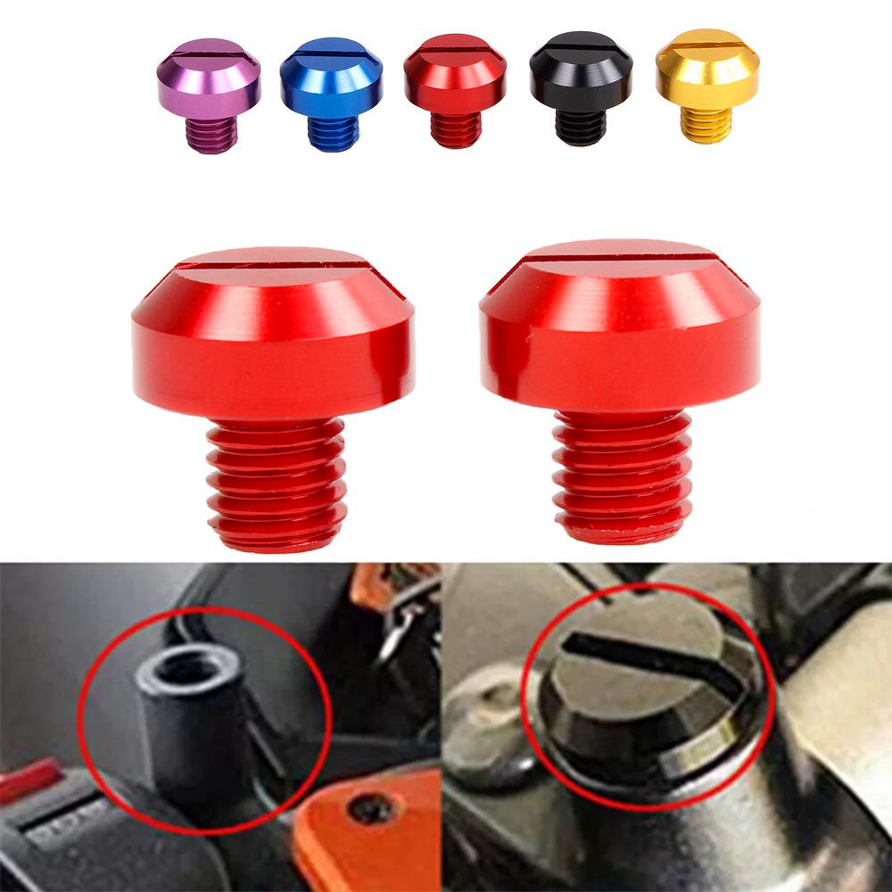 Suzuki, Honda, Yamaha, Kawasaki Motorcycle Rearview Mirror Decorative Screws (M10, M8)