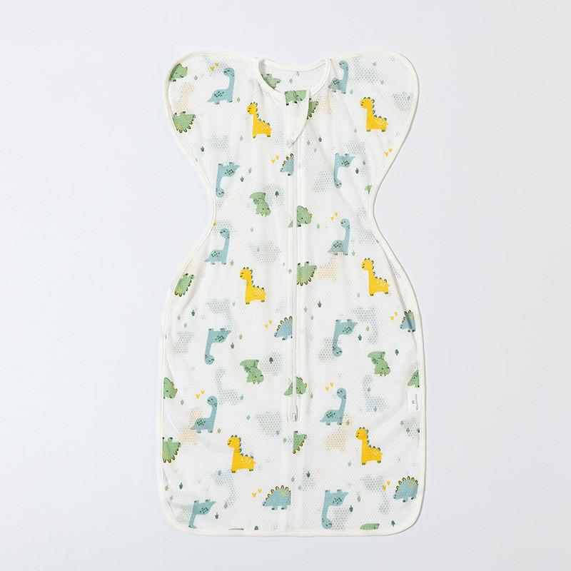 Baby Elephant Sleeveless Cotton Sleep Sack With Breathable Mesh For Newborns
