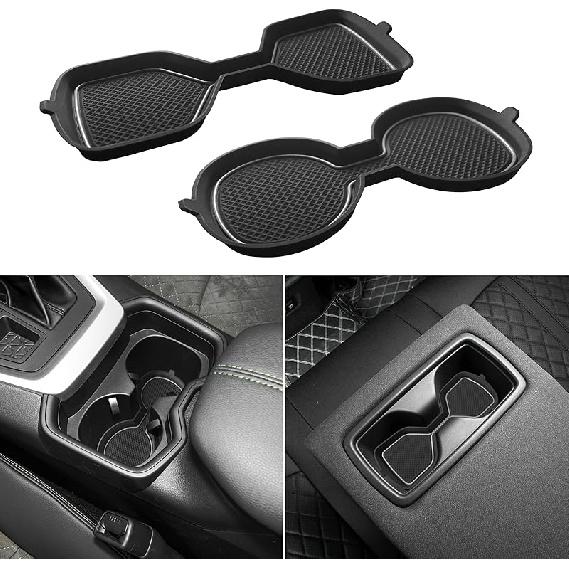 SENSHINE 3D Cup Holder Erts For Toyota Rav4 Accessories 2025 2024      Silicone Cup Coaster Mat Center Console Liner Protector Pad For Toyota Rav4