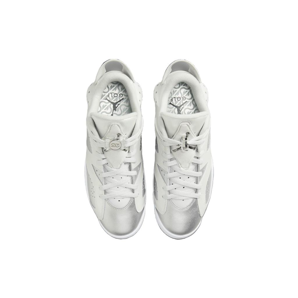 Air Jordan 6 Retro Low Golf Pacote para Presente Masculino Tênis Prateado Photon-Dust Prateado Metálico FD6719-001
