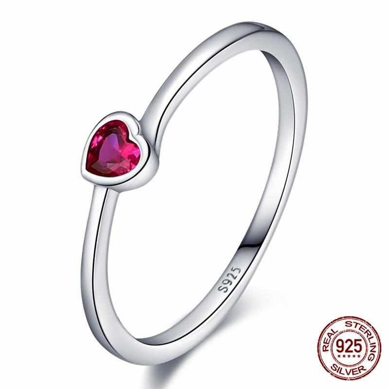 Brand New 100% Genuine 925 Silver Women's Ring Original Heart Crown Rose Gold Crystal Engagement Ring Wedding Anniversary Jewelr