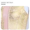 Silk Luxury Low-Cut Mesh Bandage Dress with Gold Waist for Evening Party