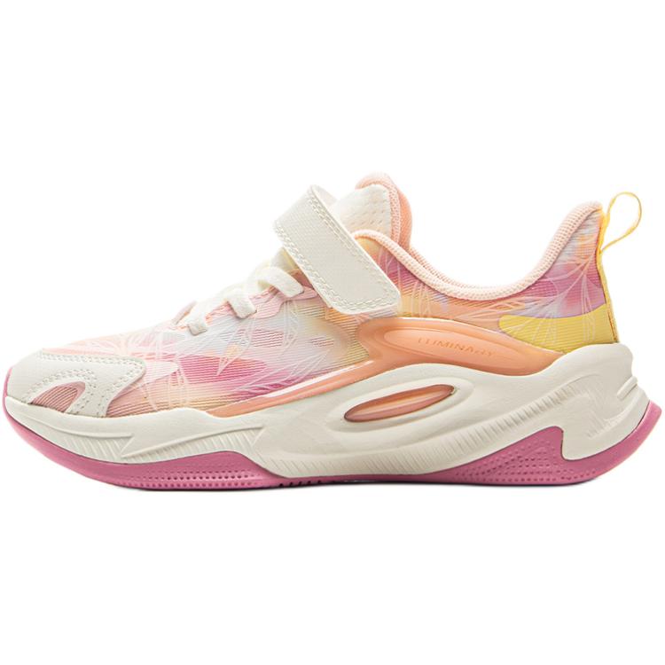 Li Ning Kids Sports Lifestyle Series Night Elf 5 Comfortable Fashion Non-Slip Shock Absorbing Wear-Resistant Rebound Low-Top Casual Shoes YKNV042-6