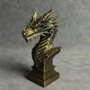 Kreative 3D-gedruckte Drachenkopf-Skulptur Heim-Schreibtisch-Ornament für Wohnzimmer Bar Gotische Dekoration Für Ihn Geburtstagsgeschenk