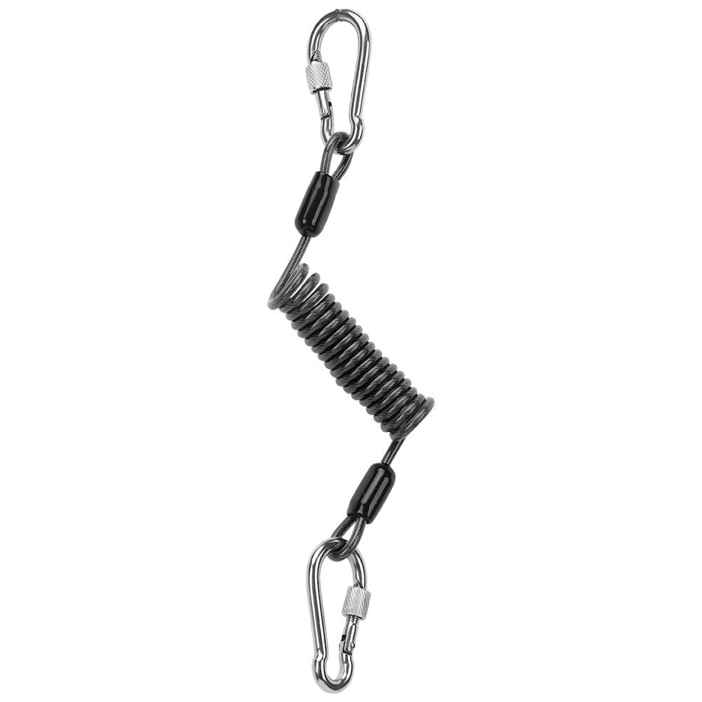 Stainless Steel Buckle Portable Camera Diving     Spring Rope Fishing Missed Line