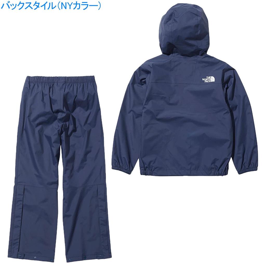 North Raintex Eureka Unisex Waterproof Name Label Top and Bottom Set TNF Navy 130 [The Face] Kids'