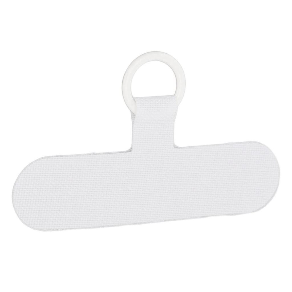Universal Mobile Phone Lanyard Patch Nylon Cell Phone Hanging Rope Tab Connection Attachment White