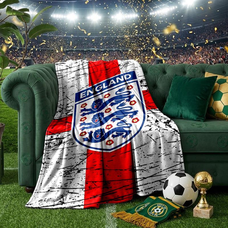 EnglFootball Crest Blanket Lightweight Ideal Bedding Blanket Perfect for Travel, Camping, Living Rooms, Offices, Sofas, Fan Christmas gift