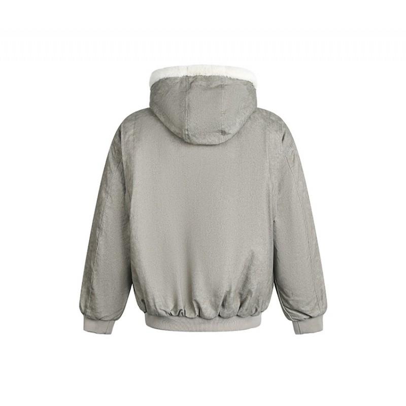 Unisex Oversized Hooded Cotton Puffer Jacket Winter Warm Coat Streetwear Casual Outwear
