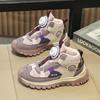 Fashion Green Children's Sports Shoes Knob Design High Top Sneakers Boys Girls Outdoor Non-slip Platform Sneakers Kids Trainers