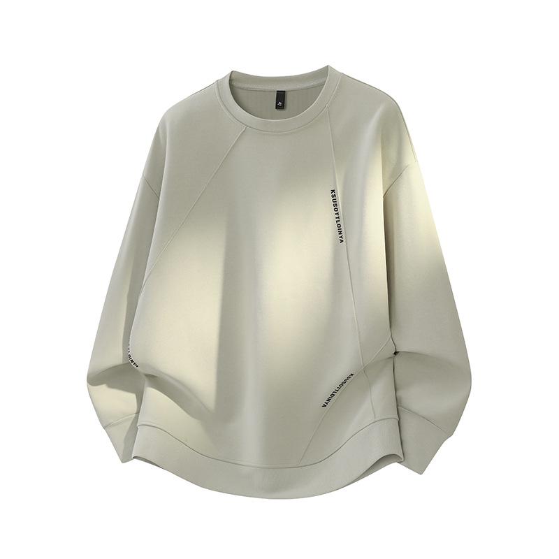 Men's Ribbed Fleece-Lined Plus Size Base Layer Top - Autumn/Winter Fashion Outerwear