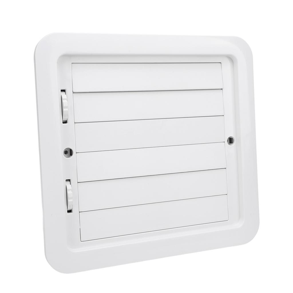 RV Side Vent Fan 12V 5W Manual Adjustment Side Ventilation Exhaust Fan for Campervan Trailer Boat Yacht White