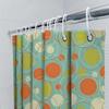 Colorful Retro Circle Pattern Waterproof Shower Curtain With Hooks For Bathroom Decor Home Accessory Easy To Clean And Maintain