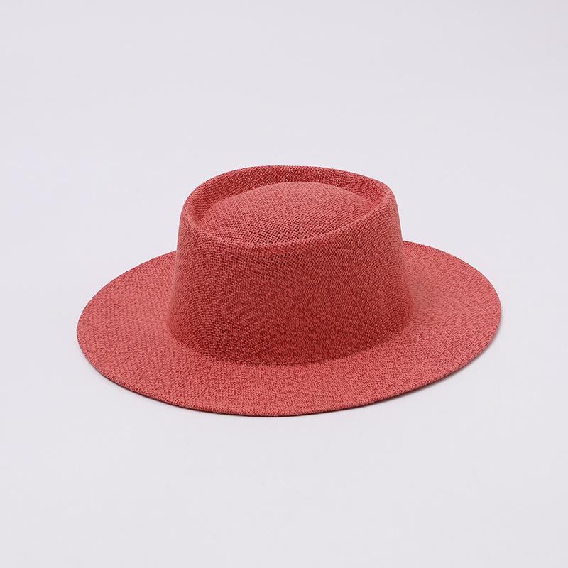 Fashionable Casual Wide Brim Jazz Hat Spring Summer New Style Outdoor Sun Protection Panama Straw Hat Versatile Casual Hat