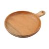 Captain Stag Wooden Dishware Curry Plate with Handle 20cm UP-2680 Natural
