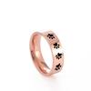 Cazador Cute Animal Paw Rings for Men Women Cat Footprints Finger Ring Stainless Steel Jewelry Birthday Mother Gift Wholesale