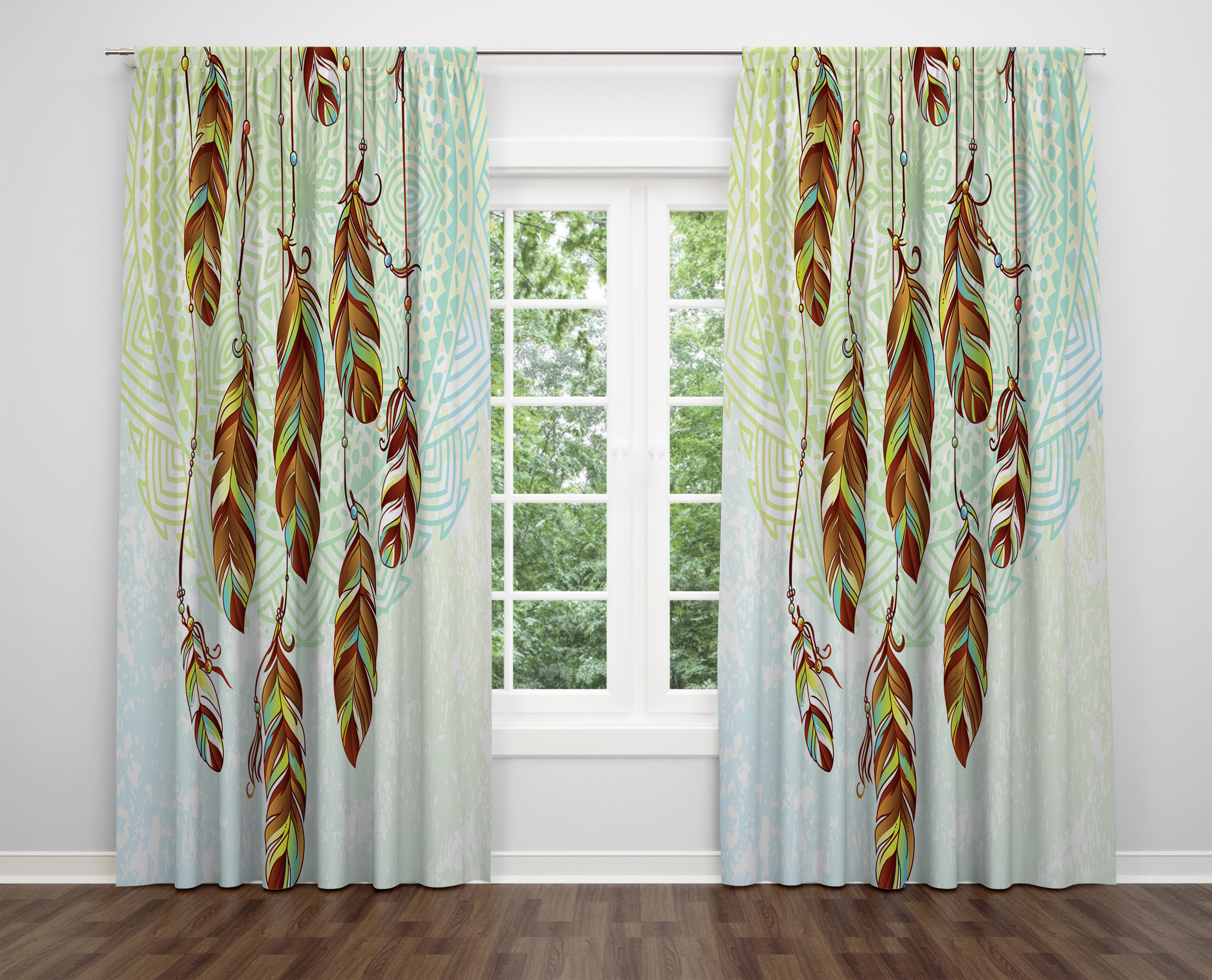 

Декоративний дизайн, високоякісна бавовняна тканина, ви можете вибрати одну або подвійну фіранку з крила 1 piece різнокольоровий