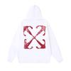 1083 Off-White 2025 Autumn/Winter New OW Retro Arrow Pattern Printed Men's and Women's Hoodie Sweatshirt