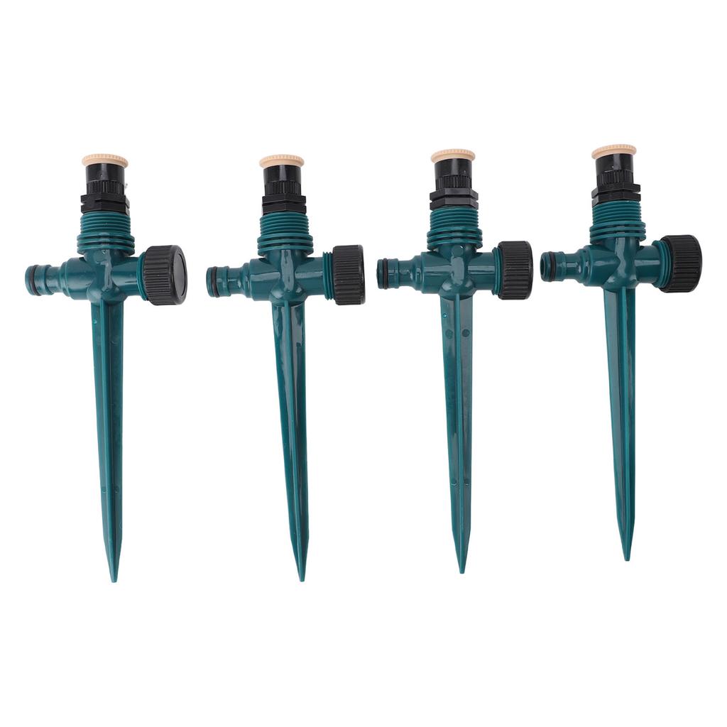 4pcs Garden Sprinklers Professional Efficient 360 Degree Automatic Rotating Lawn Sprinkler for Yard Patio Outdoor Garden