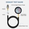 Exhaust Back Pressure Tester Hd Pressure Gauge W/ 3.28 Ft Hose M12 M18 Adapters