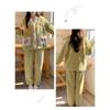 Coral Velvet Moon Clothing Autumn Winter Postpartum Pregnancy Pregnant Women Pajamas Thick and Velvet Maternity Nursing Home Set