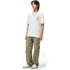 Li-Ning Honor Flower Theme Pattern Printed Round Neck Short Sleeve T-Shirt Unisex Tops Off-White AHST449-6