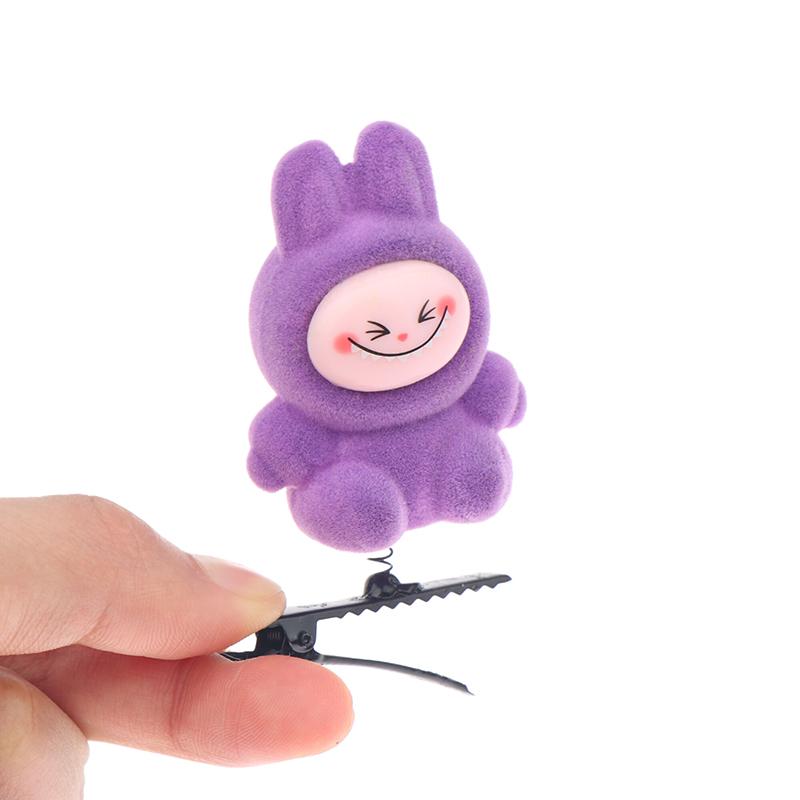 6 stk Kawaii Labubu Vår Hårspenne 3D Tegneserie Dukke Hårnåler Andenebbklemme Hodeplagg Barnas Hårtilbehør Festdekorasjoner