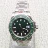 No logo Green Super Luminous Dial 40mm Men NH35 Movement Watch Sapphire Mirror Mechanical BUSINESS Watch