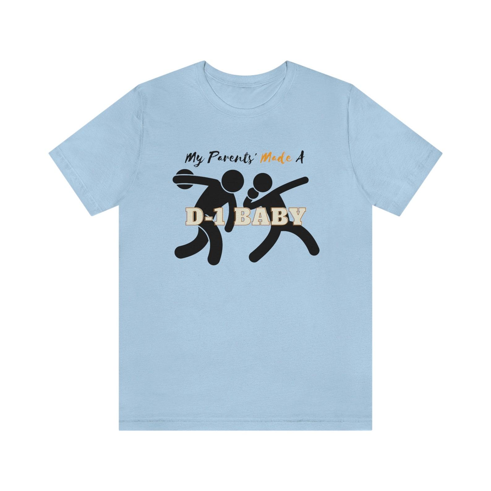 My Parents Made A D1 Track Baby, Track ThrowerJersey Short Sleeve Tee M