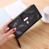 Women Wallet Purse Female Long Wallet Gold Hollow Leaves Pouch Handbag for Women Coin Purse Card Holders Portefeuille Femme
