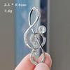 Creative Personality Beating Music Note Brooch Design Sense Suit Corsage Cardigan Accessories Exquisite Niche Pin Collar Pin Women