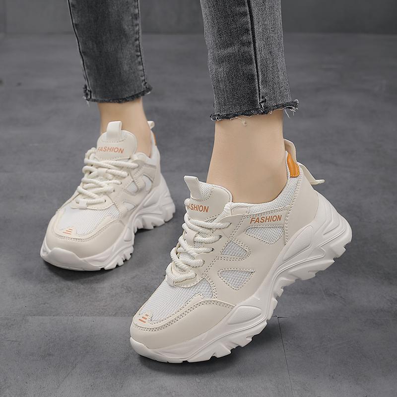 Outdoor Walking Traveling Women's Footwe Fall New Style Women's Fashionable Trendy Shoes Mesh Breathable Sports Casual Shoes