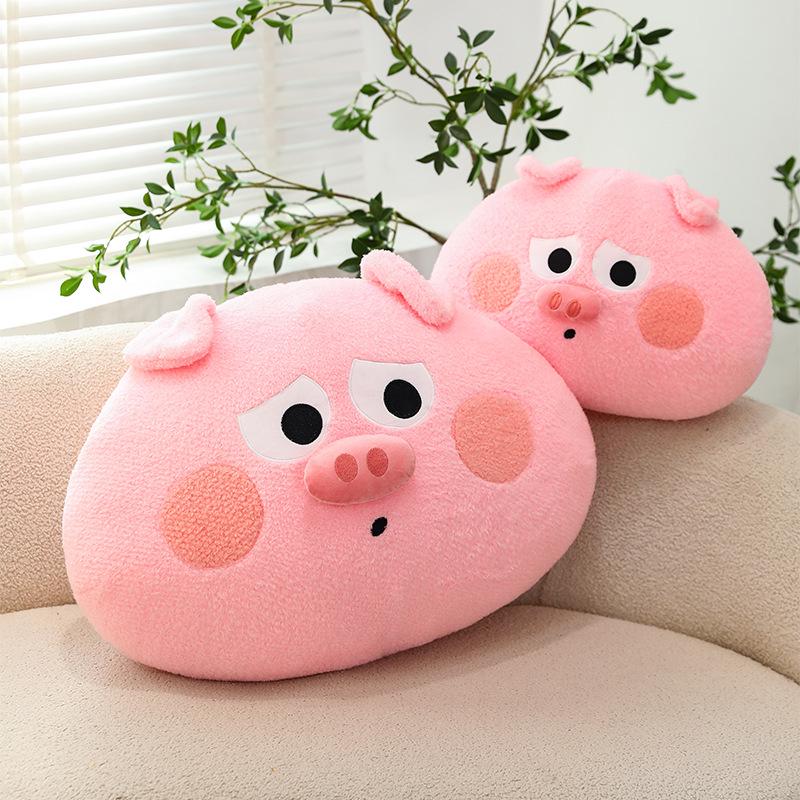 Large Plush Bacon Pig Pillow Backrest - Children's Gift Doll