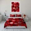 Various Color Soccer Ball Geometric Pattern 3Pcs Bedding Set Duvet Cover Pillowcase Set For Kids Football Fans Bedroom Decor