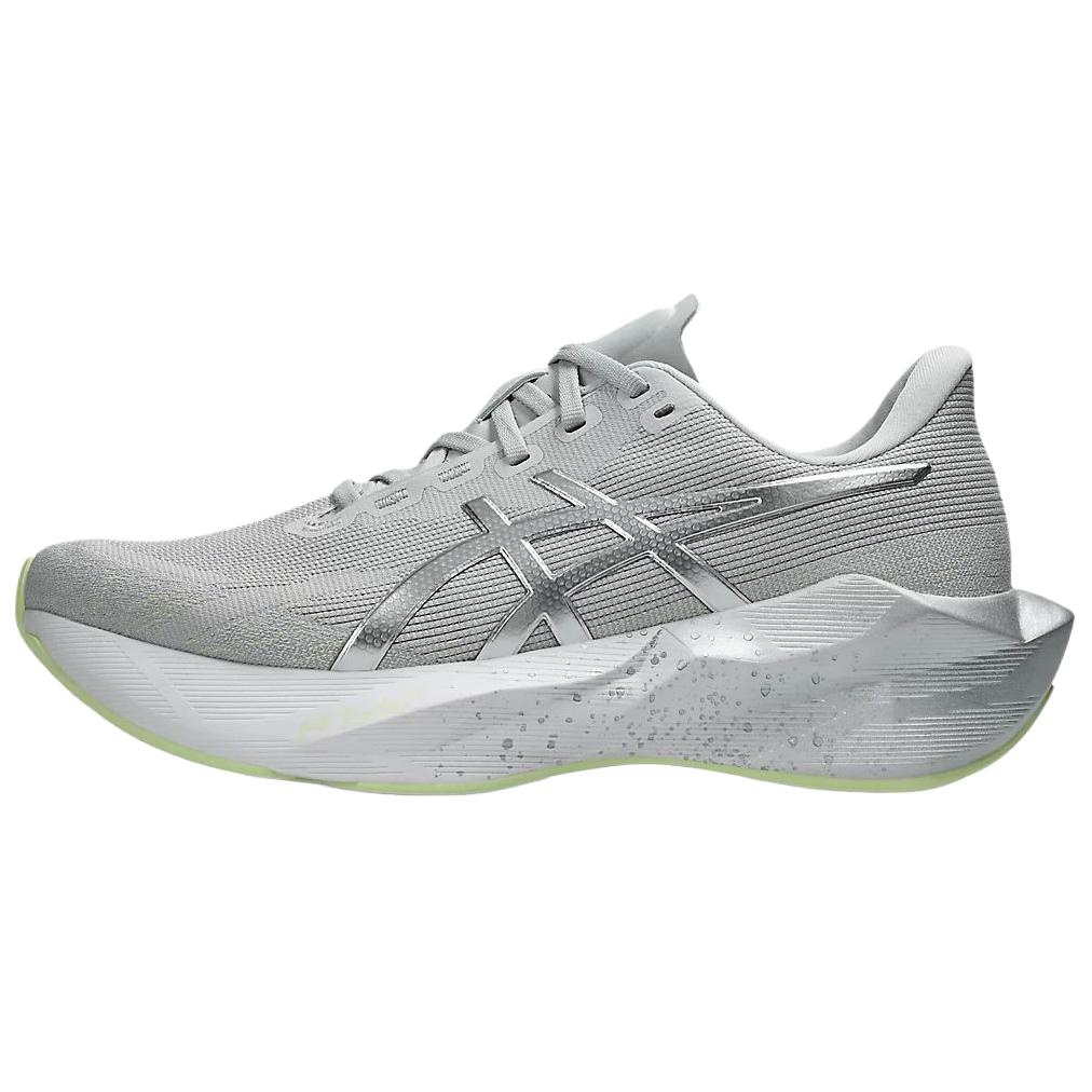 ASICS Running Shoes Men s Platinum/Neon Green 39