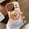 Three Dimensional Luminous Crystal Apple 16 Mobile Phone Case IPhone 15 Promax Suitable for 14 Magnetic Bracket