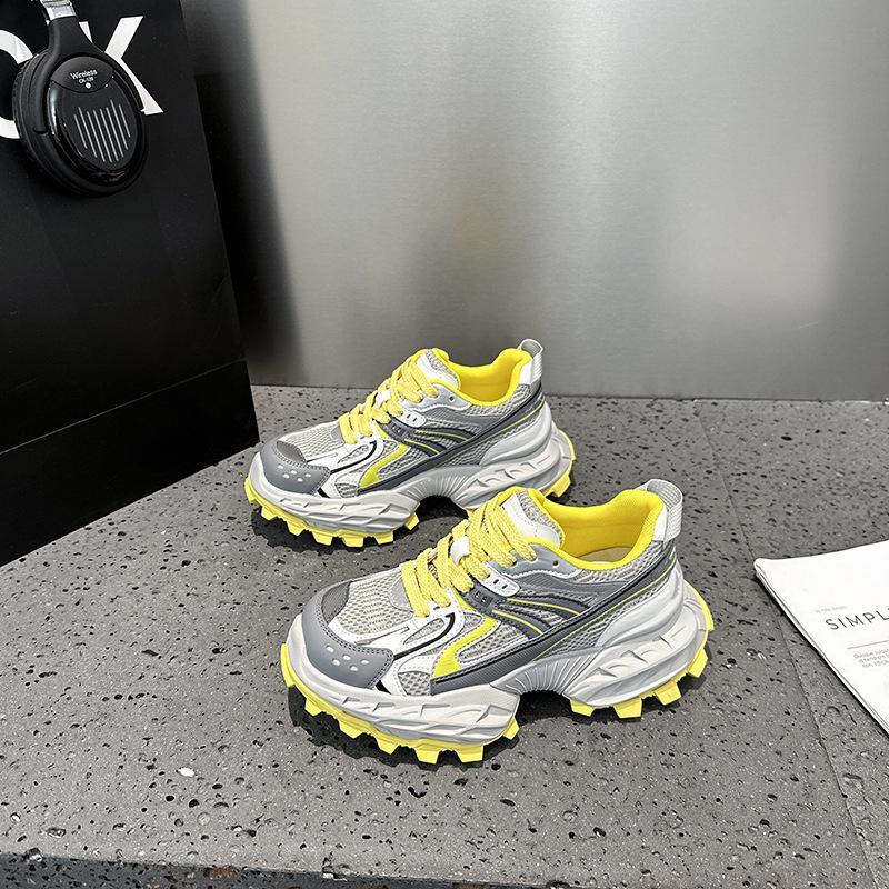 Dad shoes women's tide summer new mesh breathable sports style casual shoes versatile platform running shoes