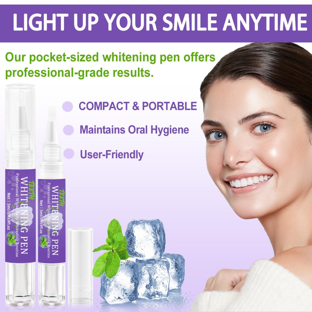Teeth Brightening Pen-Deeply Cleaning Teeth-Removal Teeth Stain and Keep Whitening-Make Teeth Healthier and Look Brighter